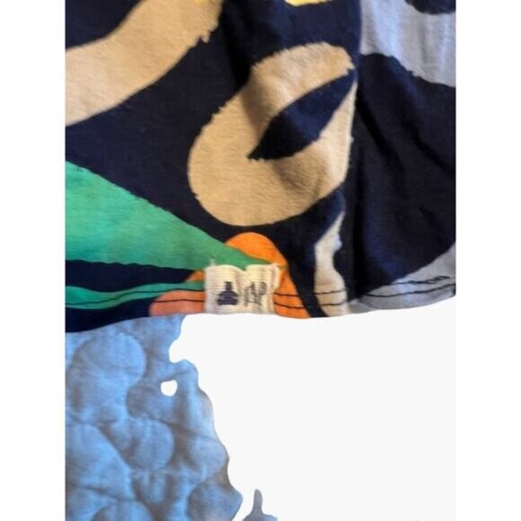 Baby GAP Toddler Girls Size 2 Organic Cotton Tee Rainbow Floral Excellent - Picture 4 of 4